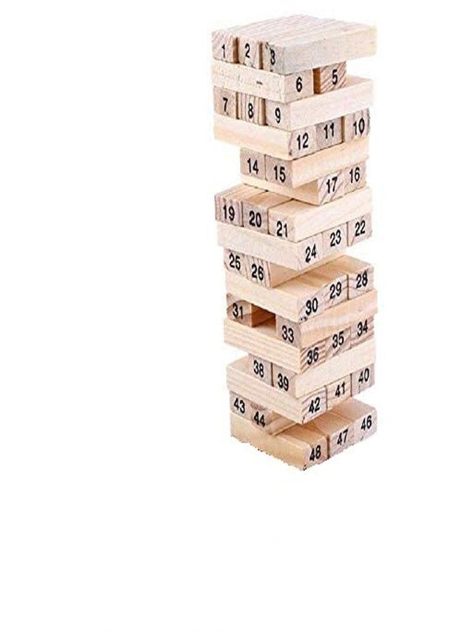 SARASI Wooden Tumbling Tower Balancing Tower (Mega Numerical) - Image 5
